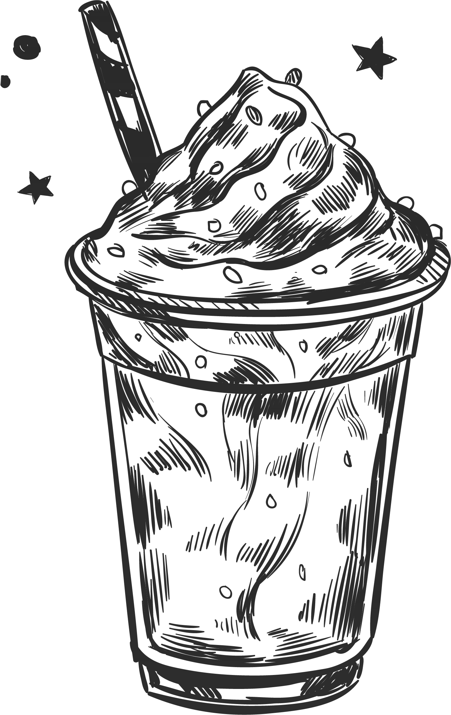 Decorative smoothie illustration